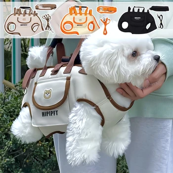 Borsa da trasporto portatile per animali domestici per gatti Cani di piccola taglia Borsa da viaggio leggera e traspirante con tracolla regolabile