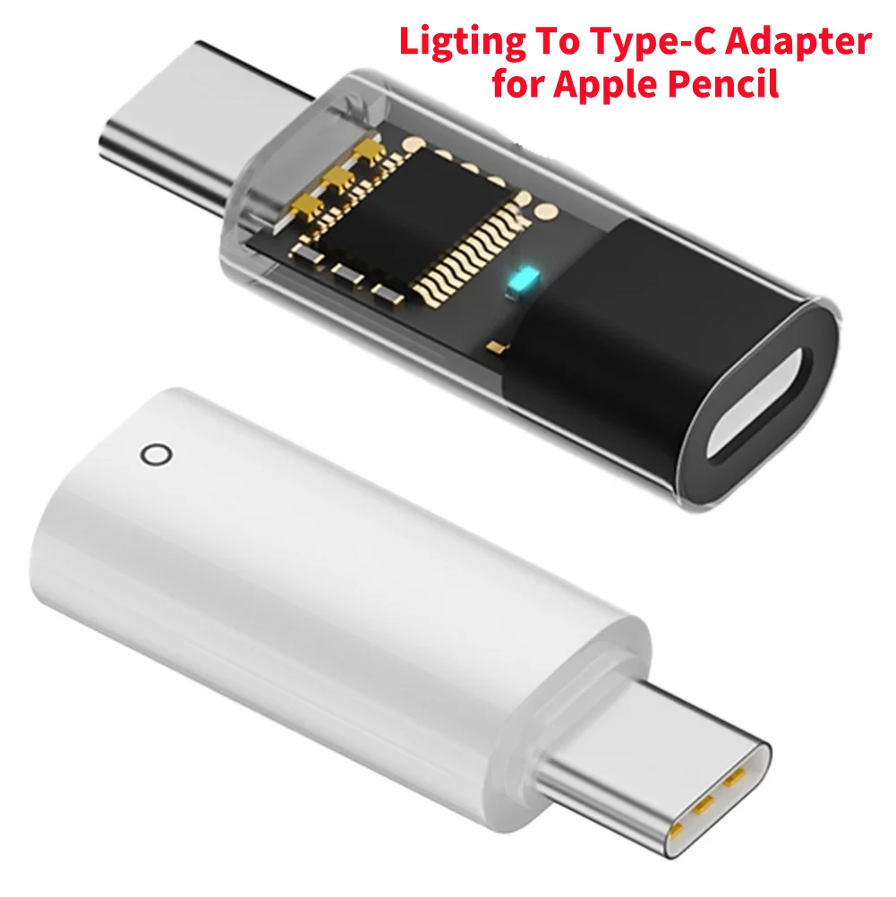 LigtingToType-CConnecterAdapterforApplePencil1stGenerationBluetooth-CompatibleStylusPenChargerAdapterforIPad10-AliExpress