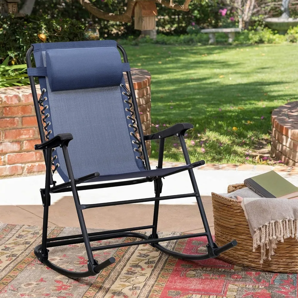 Rocking Chair, Wood Wagon Rocker, Outdoor Wooden Carbonized Lounge Chairs with Wheel Armrest for Garden Patio 2