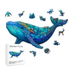 New Whale Wooden Puzzles, Wooden Puzzles Unique Shape High Quality Puzzles Maternal Love Wooden Puzzles For Adults, Best Gifts 1