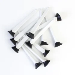 Recycled Plastic and Rubber Top Golf Tees, 3.15 Inches, Purple/White, Set of 10 (White)