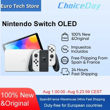 Nintendo Switch Modello OLED Schermo da 7 pollici Maniglia Joy‐Con Console audio regolabile migliorata Modalità TV stabile Videogioco 1