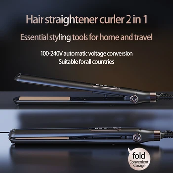 10 Seconds Fast Heating Hair Straightener 2 in 1 Curler for Xiaomi Professional Hairdressing Tools Hot Comb Hair Brush 1