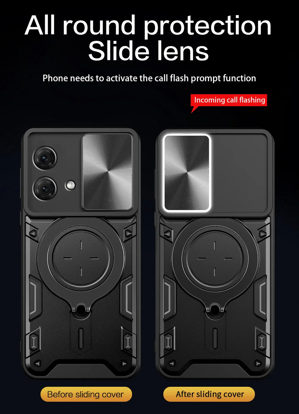Shockproof Phone Case With Camera Protector & Rotating Ring Holder_voghion.com
