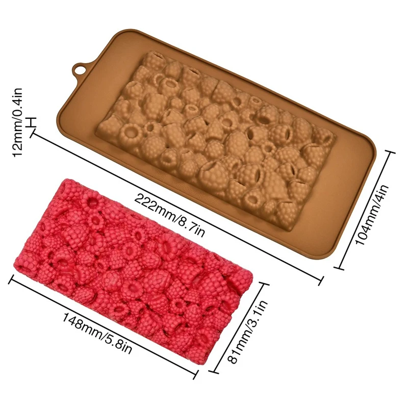 Flower Raspberry Cherry Silicone Mold for Chocolate Chunks Candy Baking Tools Kids DIY ... - SKU FSM02159 - UGI Packaging