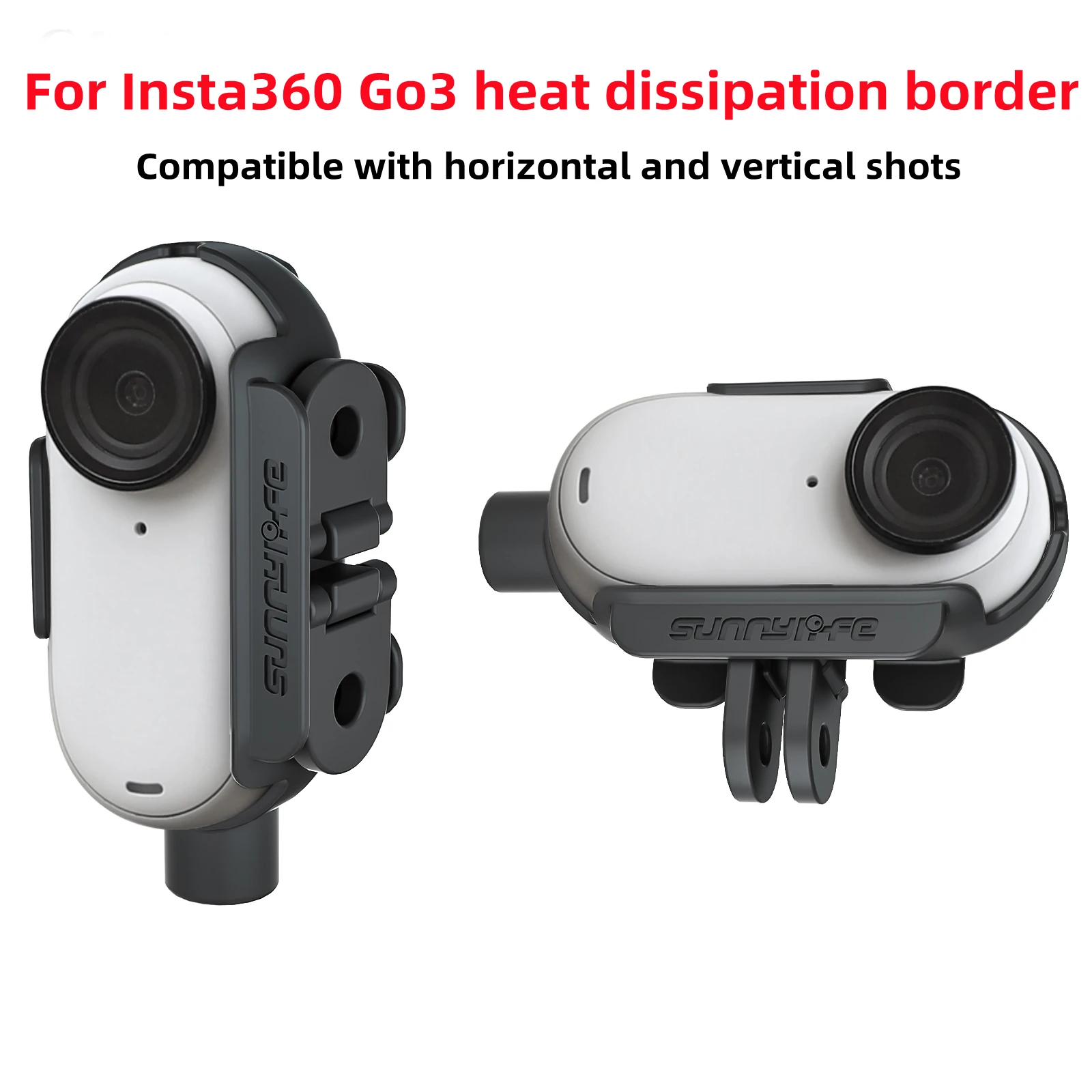 

For Insta360 GO 3 Border Thumb Camera Adapter Extension Bracket Horizontal and Vertical Shot Border for Insta360 Go3 Accessories