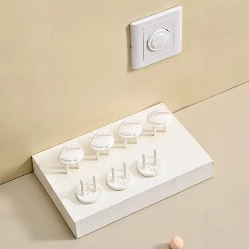 QX2D Baby Proof Plug Cover, 10Pcs Socket Protector with Concealed Handle for Toddler Safety Electric Shock Prevention