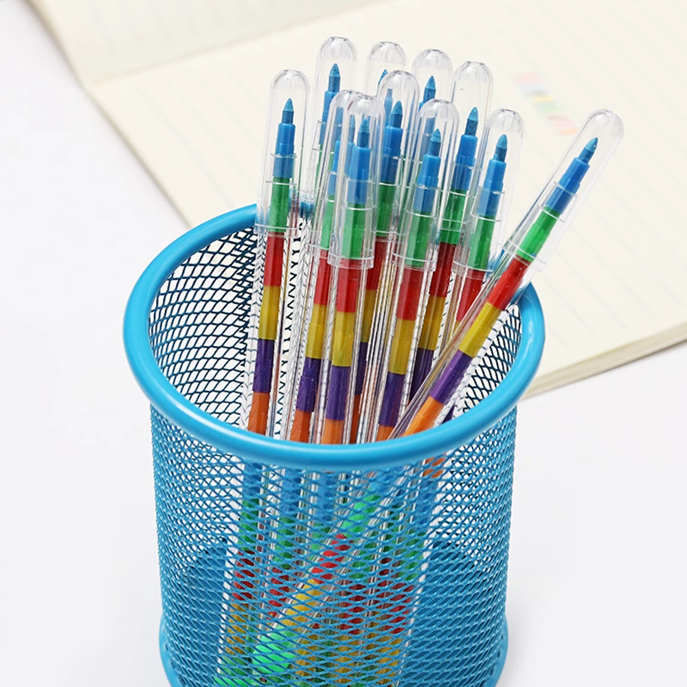 Replaceable Crayon Creative Graffiti Kawaii Pens For Kids Painting Drawing Art Supply School Reward Office Supply 2 Pcs colored crayons