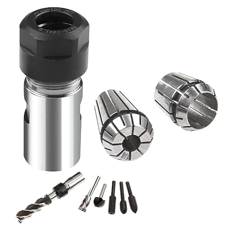 

5/8 Inch-11 Thread Angle Grinder Extension Shaft Set Electric Drill Conversion Collets Adapter Woodworking Tool Easy Install