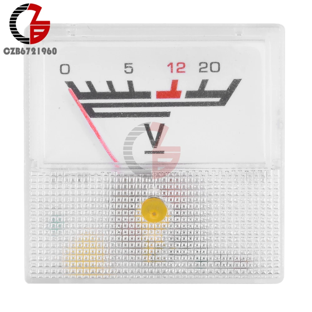 Analog Pointer Voltage and Current Panel Meter Tester