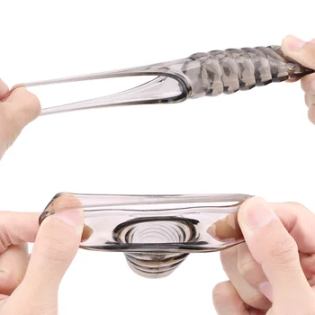 Silicone Reusable Penis Sleeve Flexible Glans Penis Enlarger Extender Delay Ejaculation No Vibrators Adult Sex Toys for Men 6