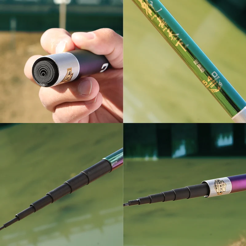 울트라 라이트 폴 잉어 새로운 스트림 낚싯대 탄소 섬유 텔레스코픽 낚싯대 3M4M5M6M7M8M 민물 낚싯대 여행