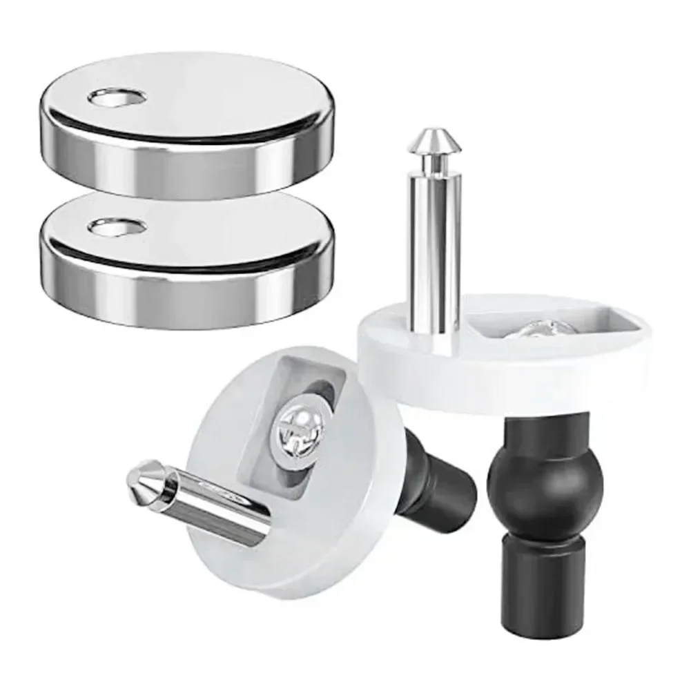 2Pcs Quick Release Toilet Seat Fixings Universal Toilet Seat Hinges Top Fittings For WC Blind Holes Bathroom Accessories toilet seat accessories toilet hinge replacement