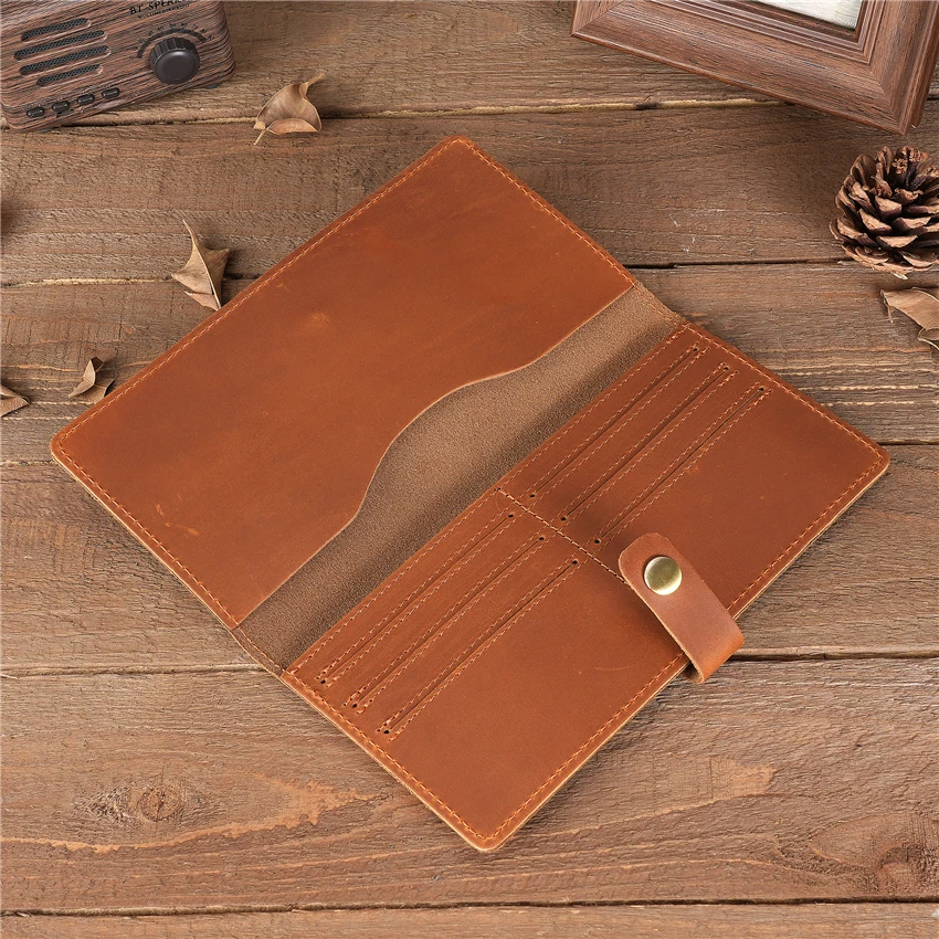 Portafoglio Uomo Grande Porta Carte Di Credito Colore Marrone Hédoniste By Balviu2502Balena Design Borsa Wild Hog - Foto 5