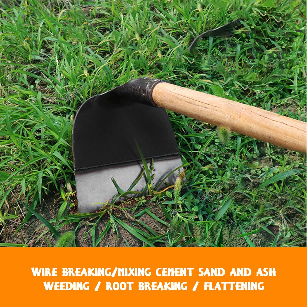 Garden Tools Hoe Manganese Steel Hoe for Gardening Weed Removal Machete Weed Remover Tools Planting Vegetable Loosening Soil 5