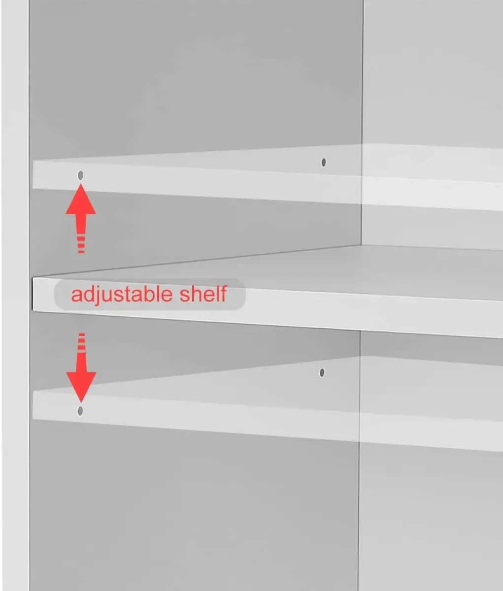 Portable Podium Stand Hostess Stand Desk with Adjustable Shelf for Churches, Lectern Classrooms, Office (White) USA 5