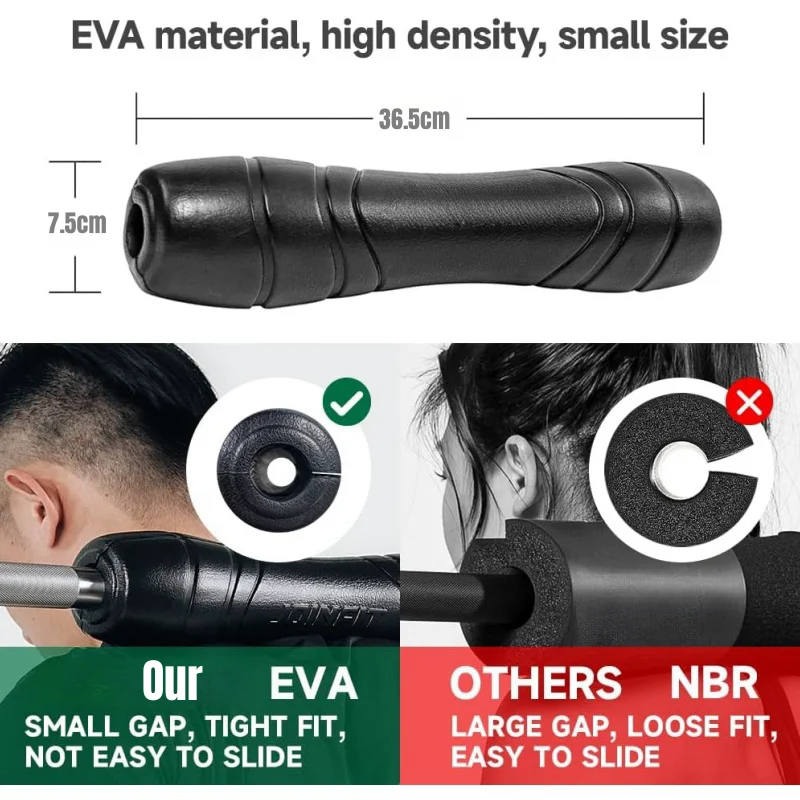 Barbell Pad Squat Bar Pad Barbell Neck Pad for Squat Bar Squat Pad for Lunges Weight Lifting Hip Thrust Pad Fit 25-50mm Bar 5