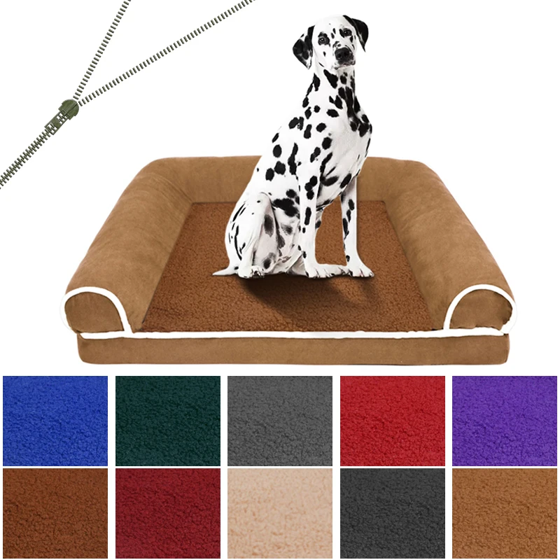 ZipperDogSofaBedRemovableCoverDogCouchBedetDogSofaSquareKennelSoftSponge.jpg
