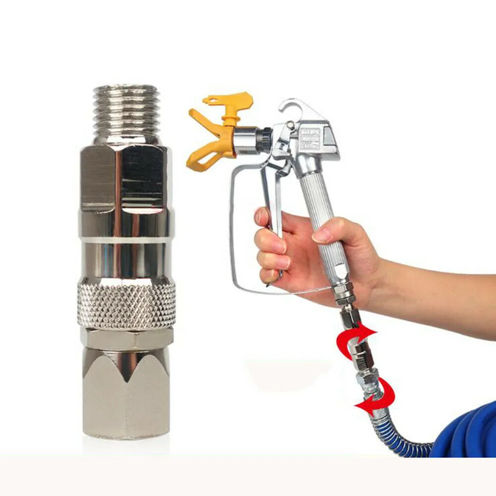 1/4-Inch Swivel Joint Airless High Pressure Spray Hose Swivel Joint Fit For Paint Sprayer Replacement Accessory