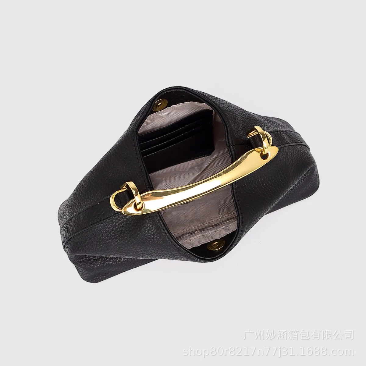 Fashionable Bucket Bag Women's Spring Summer Versatile Handbag Crossbody Korean Style Soft Polyester Lining Zipper Closure