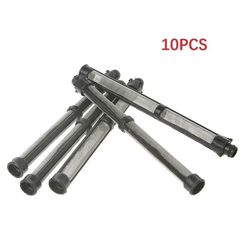 10pcs/set Black Airless Spray Pump Filter Grid 60 Mesh Replacement Mesh Filter For 390/395/490/495 Airless Spraying Machine