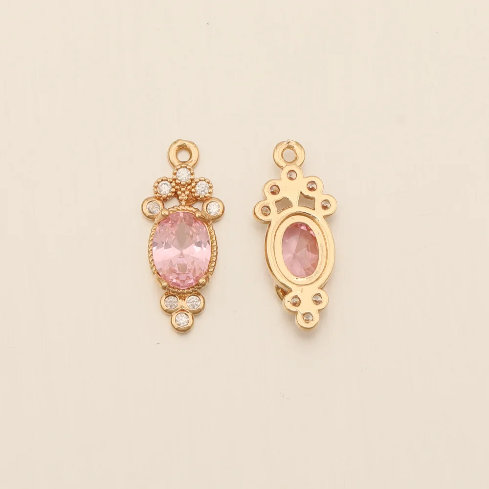 Cordial Design 9*20MM 50Pcs CZ Charms/Hand Made/Flower Shape/DIY Jewelry Making/Jewelry Findings & Components/Rhinestone Pendant 7 Cordial Design 9*20MM 50Pcs CZ Charms/Hand Made/Flower Shape/DIY Jewelry Making/Jewelry Findings & Components/Rhinestone Pendant - cordial