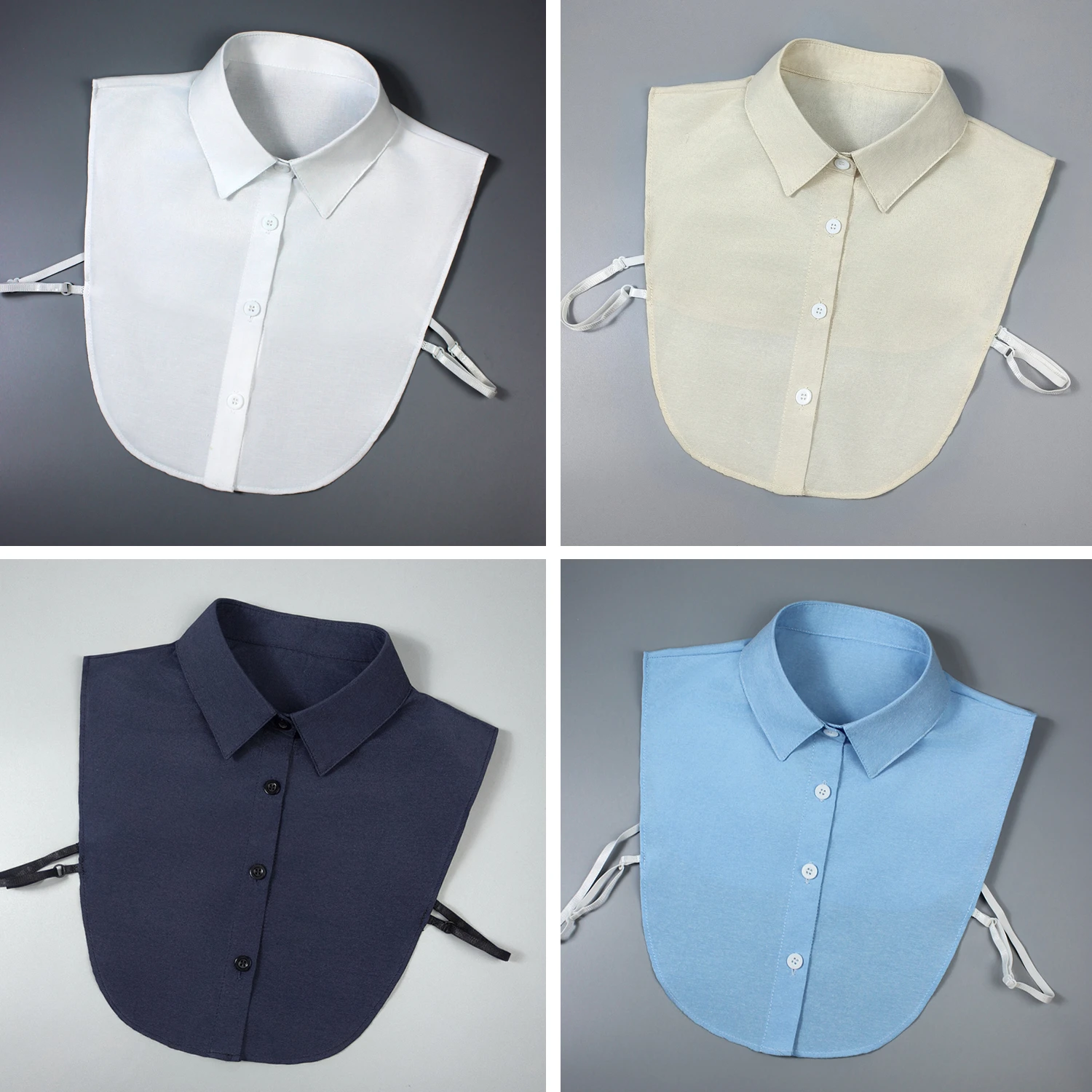False Collar Oxford Fabric Comfortable Breathable Practical Versatile for Ladies fake collar