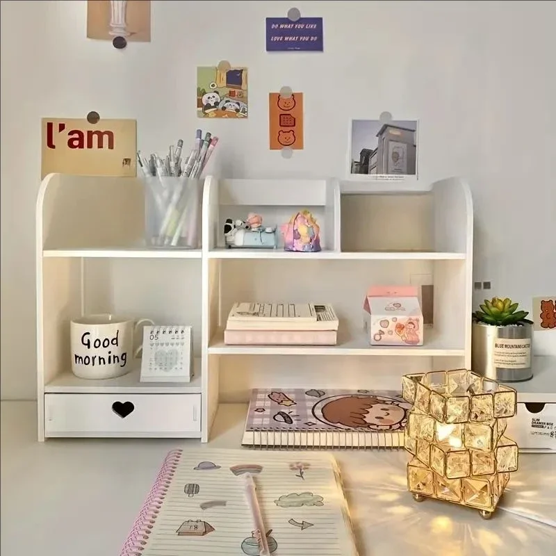 Stationery Organizer Double-Layer Stationery Organizer Office Desk Accessories Organizers Storage Desktop School Supplies