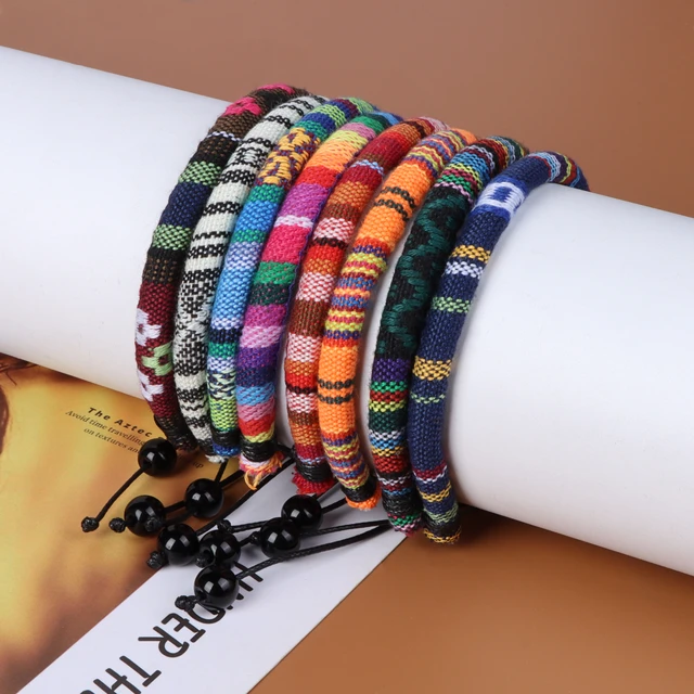 Polyester Handmade Fabric Woven Cloth Wristband Wrist Band for Festival  Event Fabric Bracelets - China Polyester and Wristband price |  Made-in-China.com