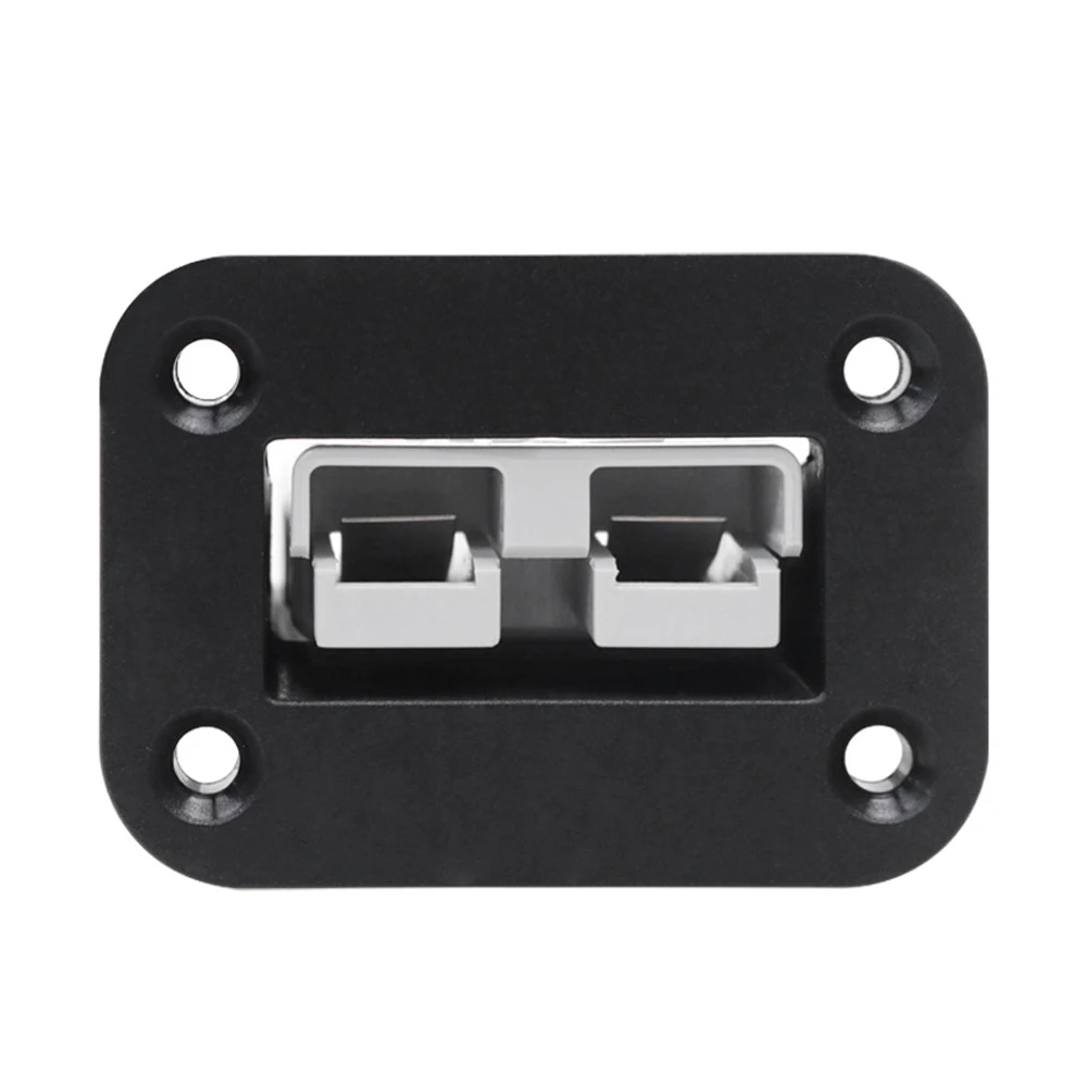 50A Charging Battery Connector Flush Mount Anderson Plug Kit Mounting Bracket Panel Cover Accessories for Caravan Camper Boat charging battery connector kit car plug mounting bracket