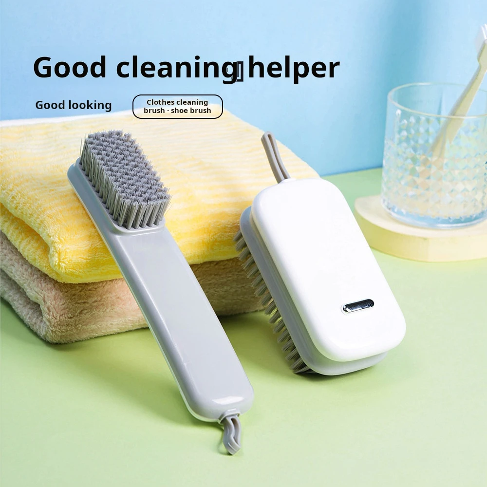 Shoe Brush Soft Bristles Portable Lanyard Wider And Thicker Brush Surface Grip With Less Effort