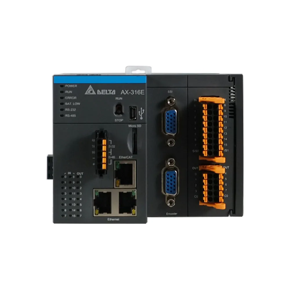 

DELTA CODESYS AX-316EA0MA1T 16-Axis motion module Programmable controller 16DI 8DO CPU EtherCAT softmotion NPN output