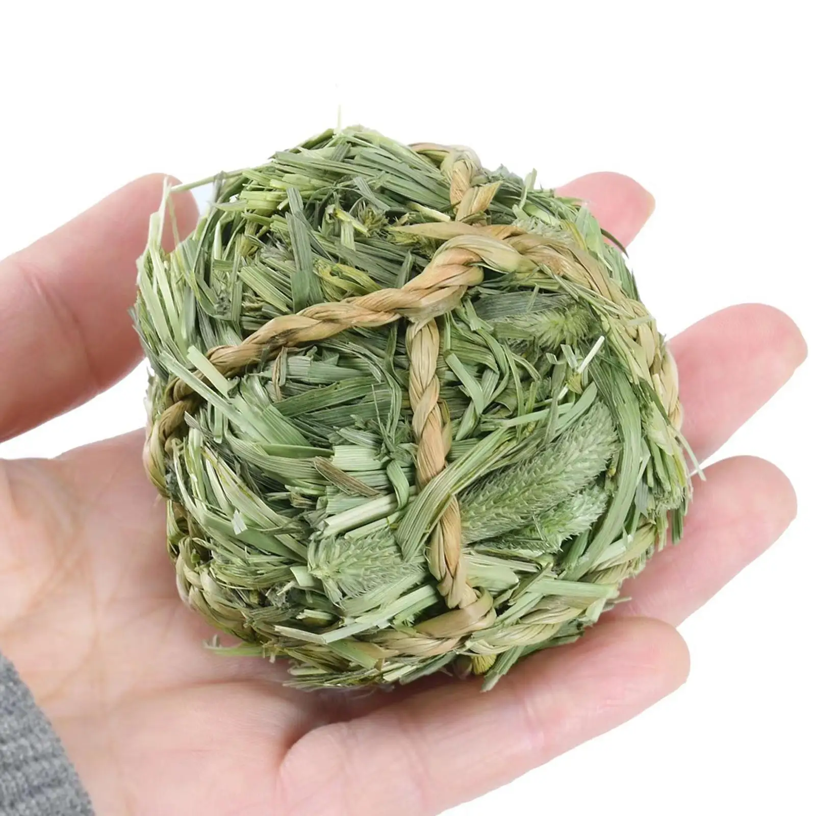 Chew Toy Bite Grind Toy, Small Animals Molar Toys, Timothy Grass Hay Ball Chew Toy Bite Grind Toy, Small Animals Molar Toys, Timothy Grass Hay Ball