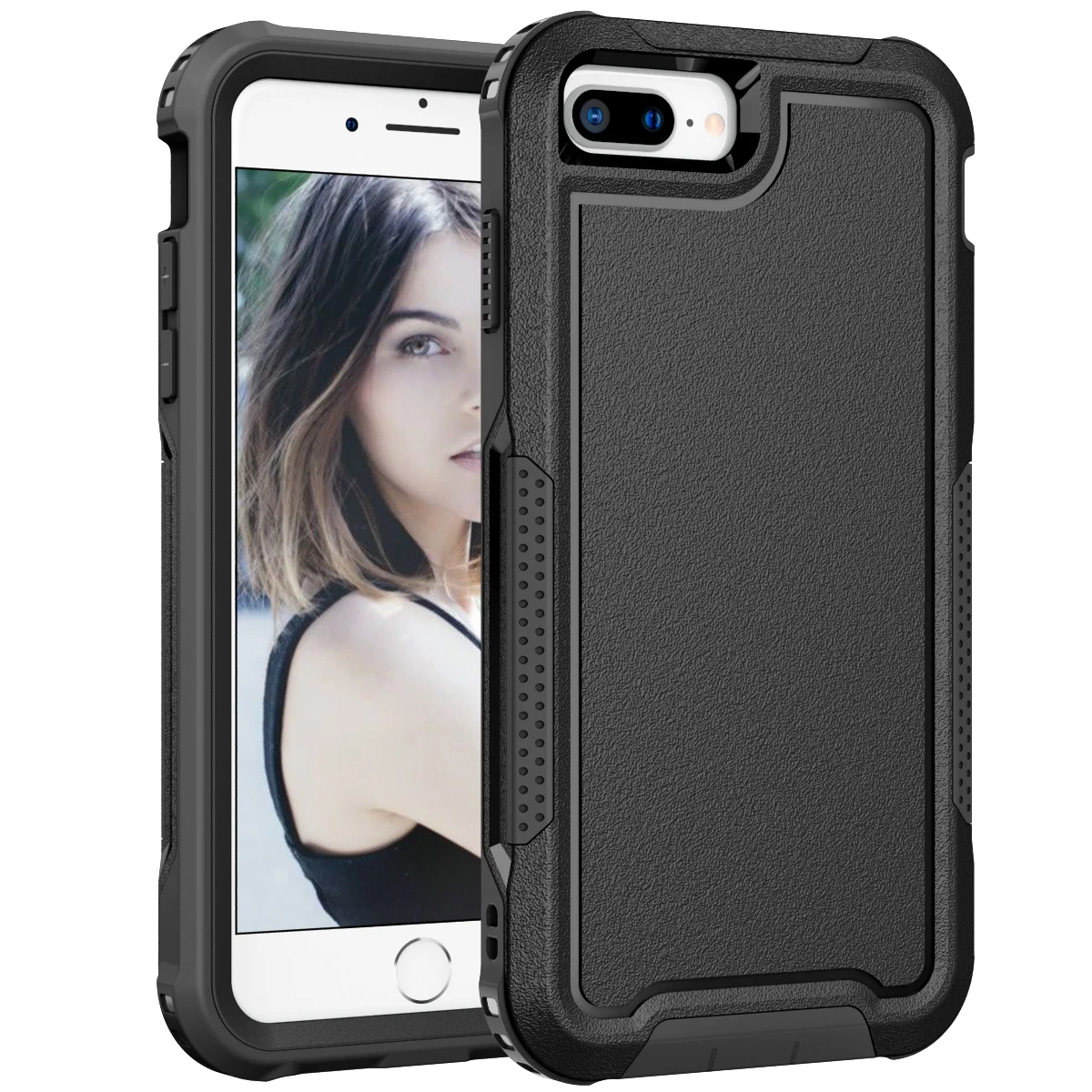 Fit Iphone Se 2/3 Cover Heavy Duty Drop Protection Custodia Antiscivolo Robusta Antiurto/Antipolvere A 3 Strati Per Iphone 6 6S/7/8 Plus