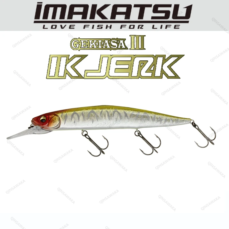 

Японская приманка Imakatsu GEKIASA III IK JERK 130 мм, 21 г, 2-2,5 м, приманка-гольян, приманки для глубокой соленой морской воды, окуня, сома, Судака, щуки