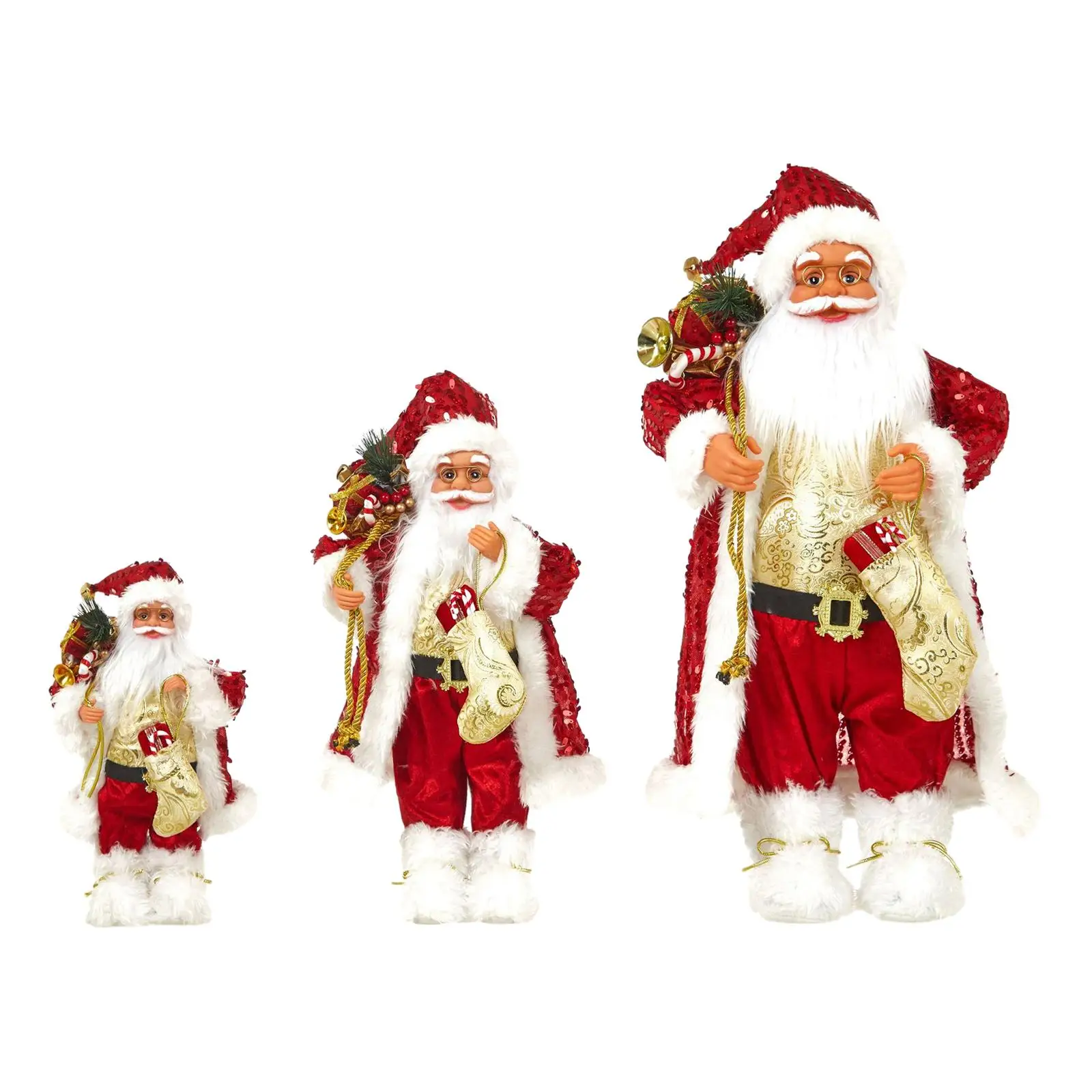 

Standing Santa Claus Holiday Decoration Home Ornament Decorative Christmas Doll
