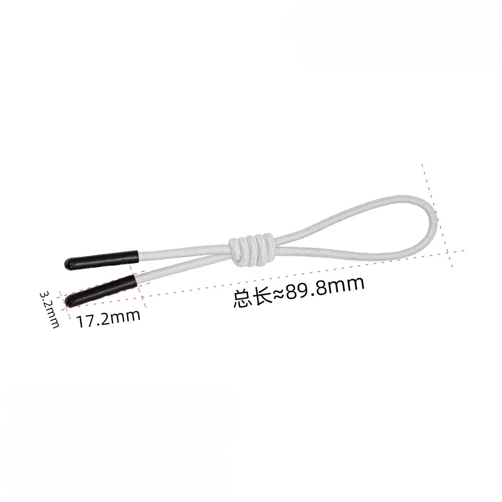Zipper Pullers 5pcs Elastic Rope Zipper Pullers Bright Colorful Polyester Rope Decorative Puller Suitcase Handbag