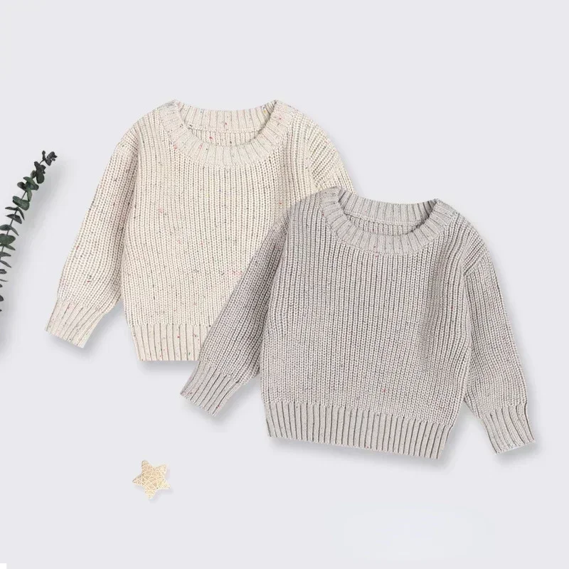 Cashmere sweater baby girls sweater Autumn Baby 0-6Y Boys Girls Knit Sweater Cotton Soft Winter Long Sleeve Baby Pullover Tops