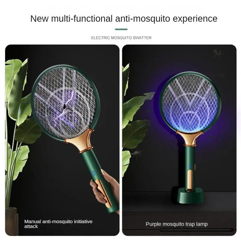 Two-In-One Mosquito Killer Shock Elettrico Mosquito Killer Ricaricabile Physical Electric Mosquito Killer Lamp Summer Fly Swatter