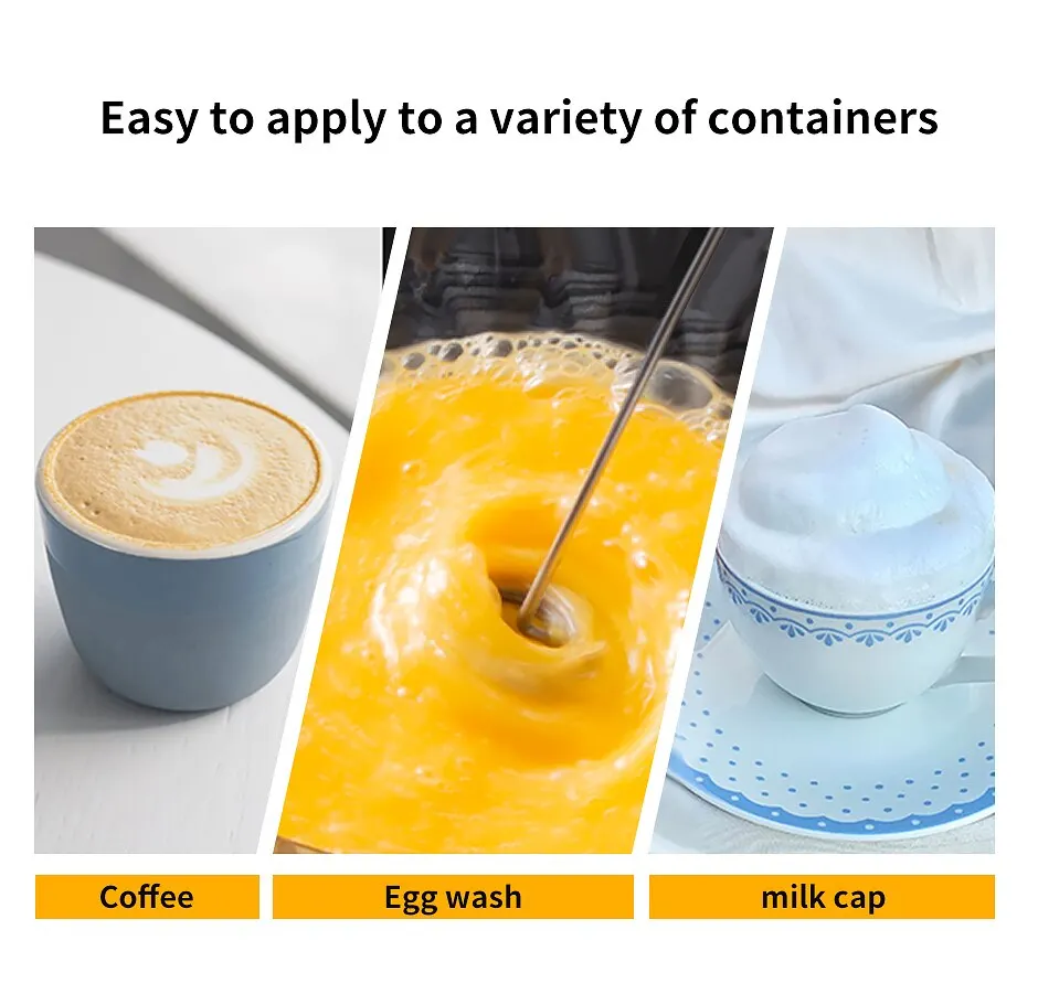 Description Picture 3 of item1PCS Handheld Electric Milk Frother Egg Beater Maker Kitchen Drink Foamer Mixer Coffee Creamer Whisk Frothy Stirring Tools