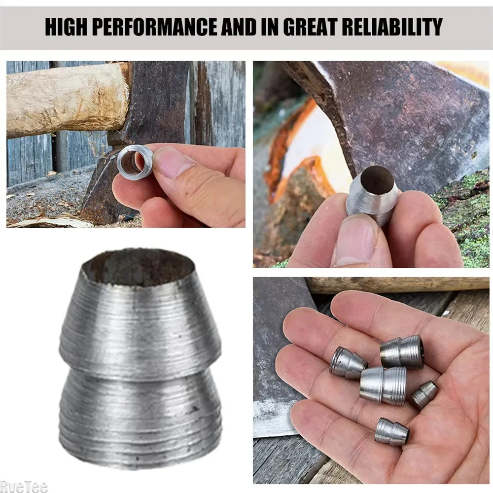 10 Pcs Axe Wedge Metal Hammer Handle Splitting Installation Supplies for Axe Reinforcing Tool