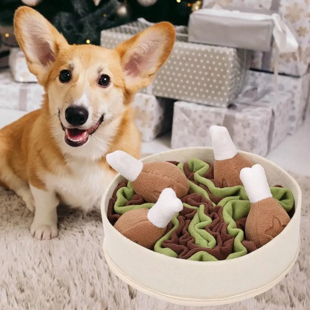 Interactive Dog Puzzle Chicken Leg Bucket Toys - PeticaDeals