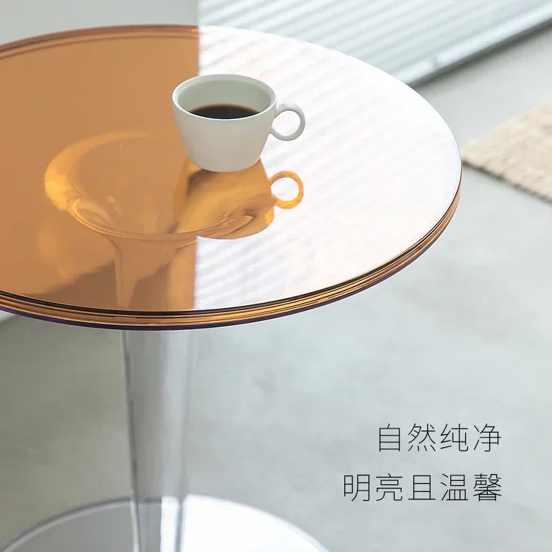 Nordic Transparent Acrylic Table Creative Crystal Acrylic Coffee for Living Room Furniture Small for Bed Side
