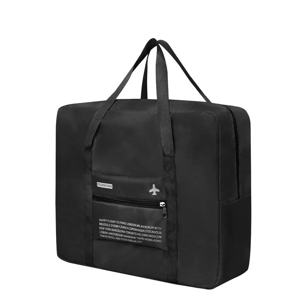 Compact Waterproof Nylon Travel Organizer Bag with Large Capacity and Foldable Design