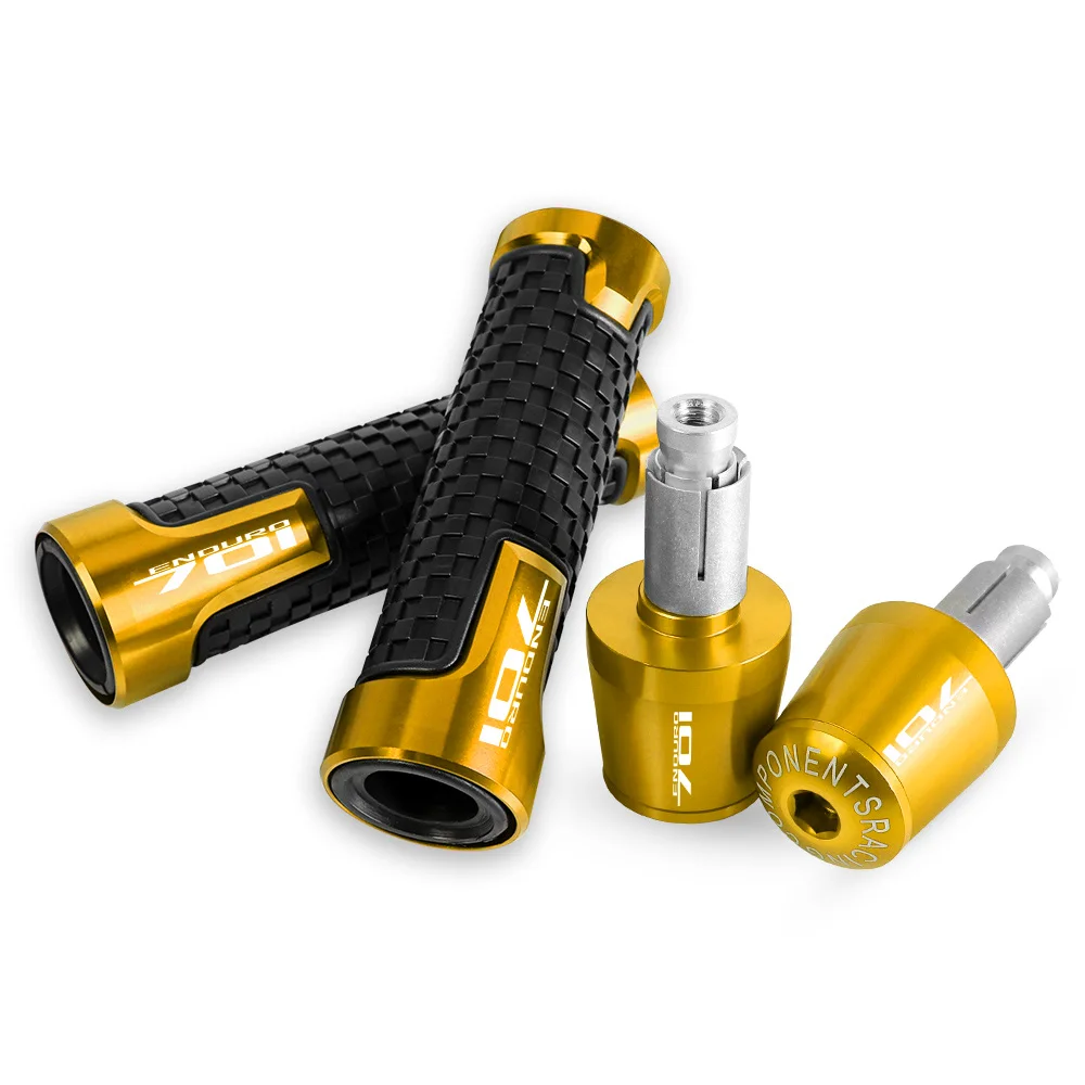 

7/8'' 22mm Motorcycle handlebar grips ends handle bar Anti-skid grip end FOR HUSQVARNA 701ENDURO 2016 2017 2018 2019 Enduro701
