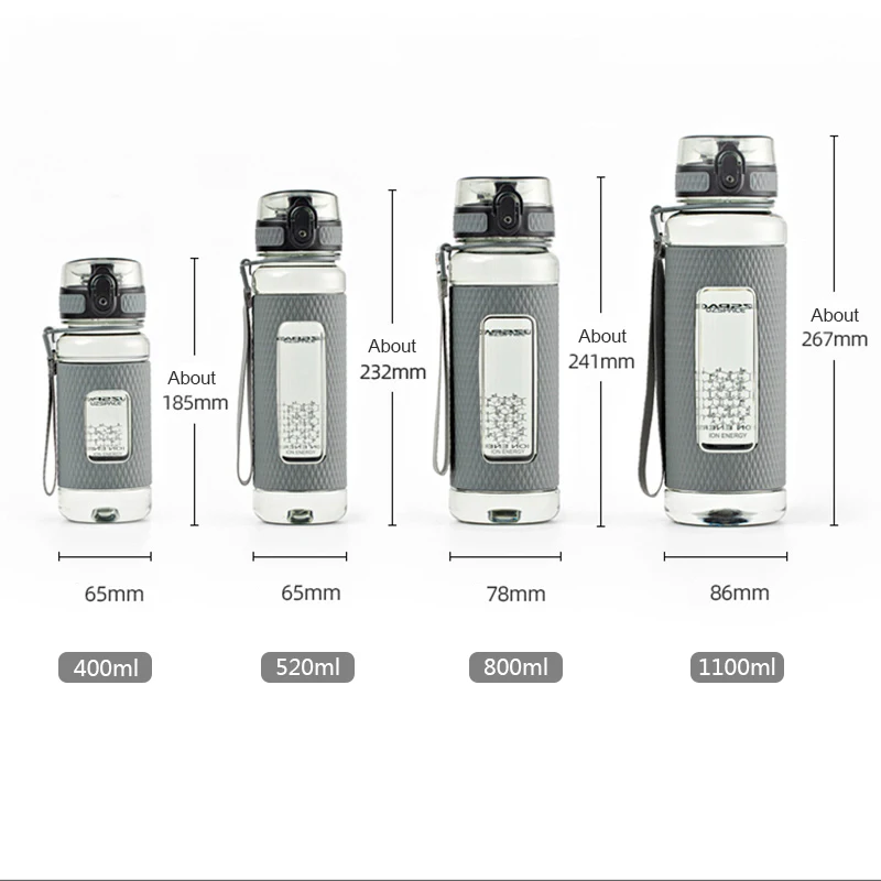 UZSPACE Sports Water Bottles Gym Leak-proof Drop-proof Portable Shaker Outdoor Travel Kettle Plastic Drink Water Bottle BPA Free sports bottle,sports water bottle,plastic water bottle,water bottle,shaker bottle