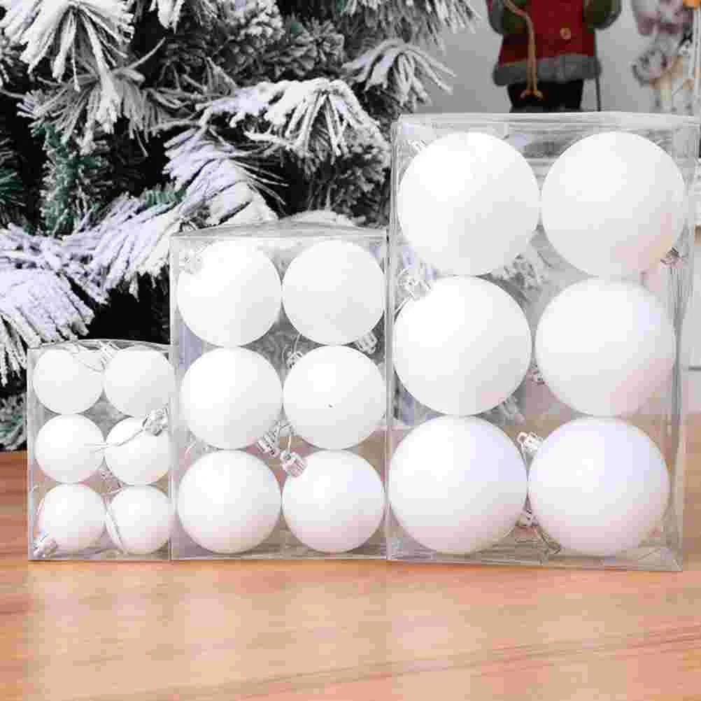 

6 Pcs Ornaments for Christmas Tree Props Decorative Balls Decorations Plastic Xmas Hanging