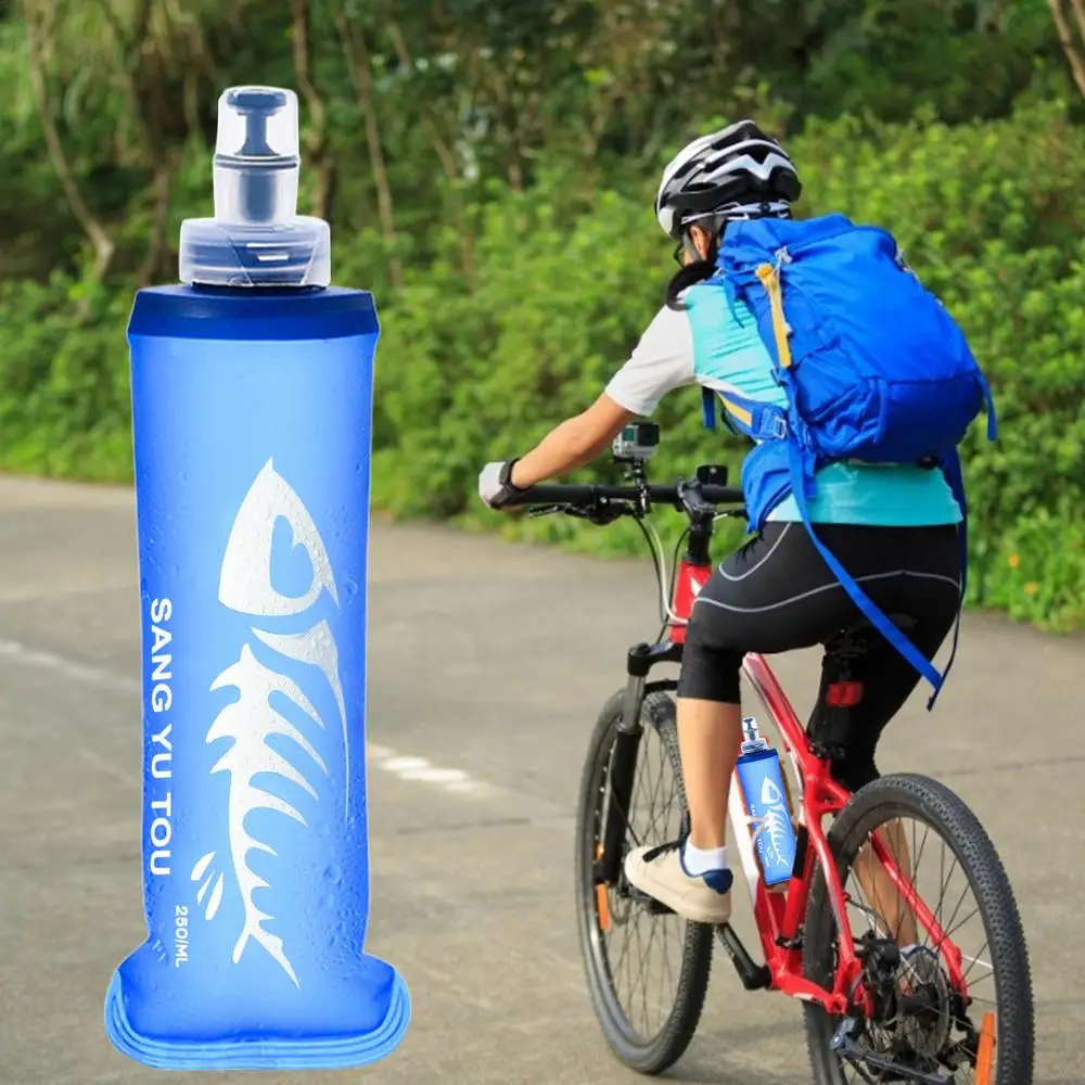Description Picture 5 of itemSoft Water Bottle BPA Free Collapsible Flask TPU Hydration Pack Running Sports Water Bag For Hiking Fitness Cycling Camping