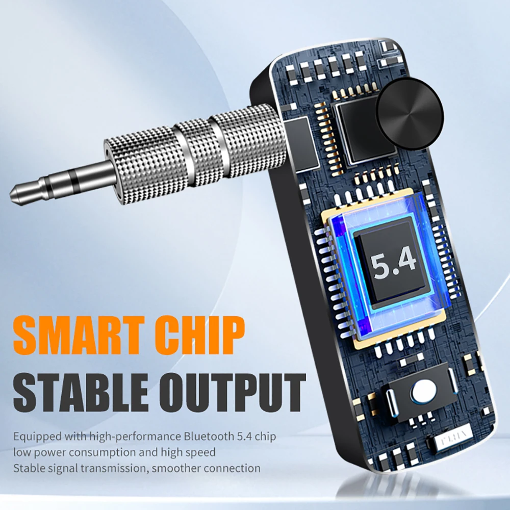 Enhanced Wireless Audio Adapter - HiFi Stereo Plug & Play with 3.5mm Jack for Seamless Audio Connectivity