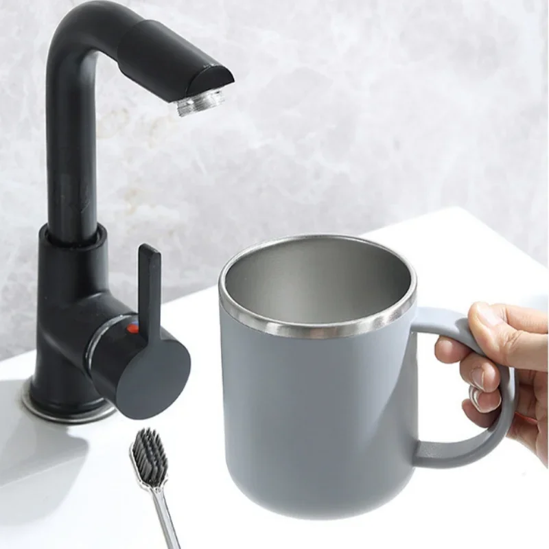 Edelstahl Zahnputzbecher Groß Für Badezimmer Im Schlichten Design_voghion.com